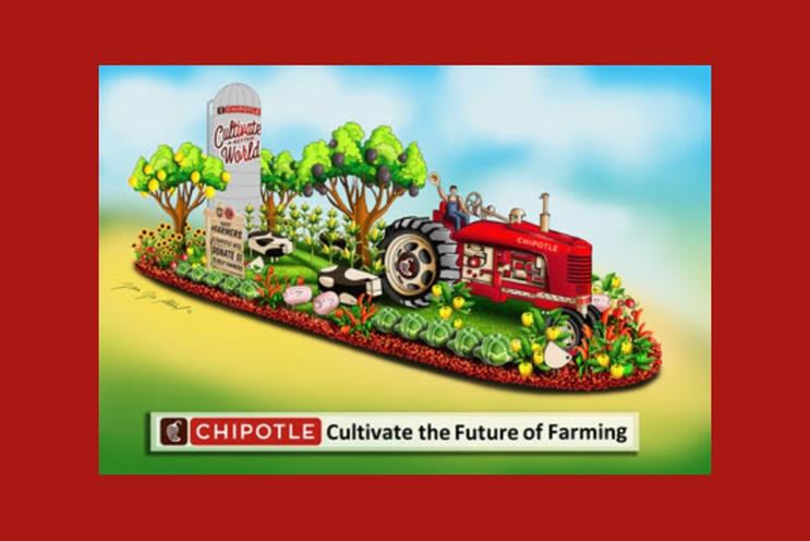 Chipotle's Rose Parade float looks to fund young farmers