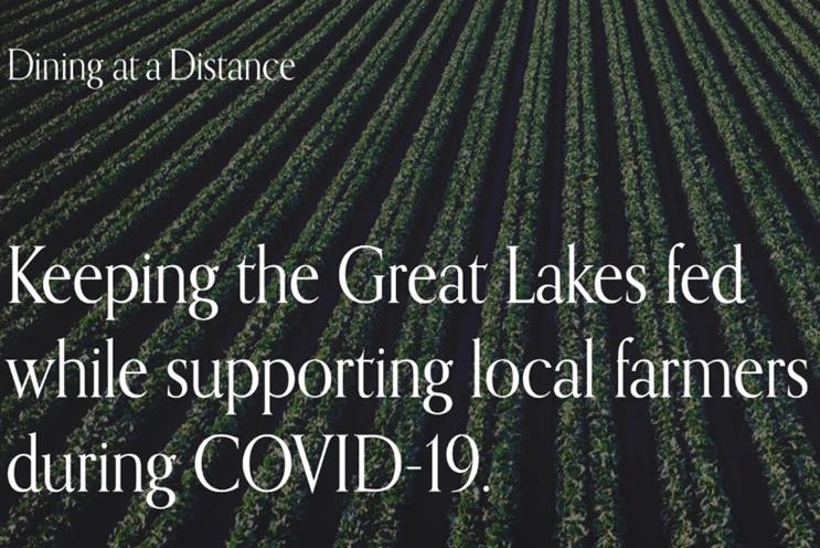 Huge launches 'Dining at a Distance' to help eateries and farmers in crisis