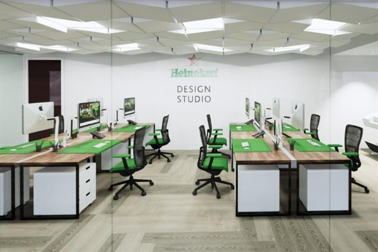 Rendering of what the new Heineken in-house studio will look like