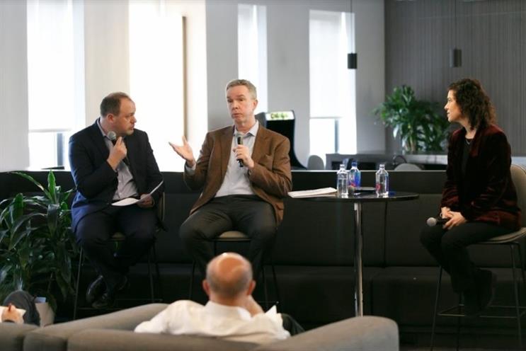 (L to R): Campaign's Global Head of Media Gideon Spanier, ANA's EVP Bill Duggan and 4A's CEO Marla Kaplowitz