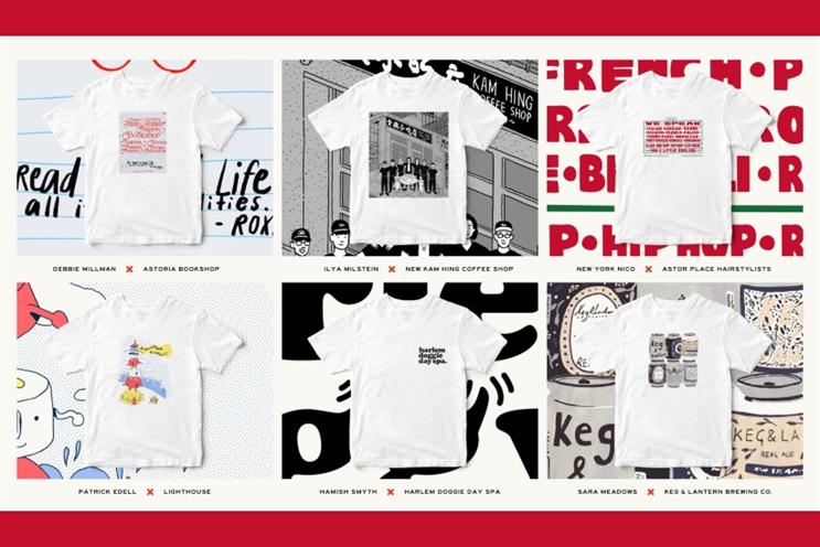 R/GA and local artists support small businesses with creative merchandise