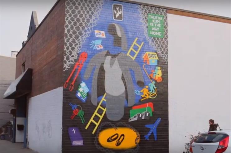 Human trafficking survivor stories told through art with SUPER NUNS drive
