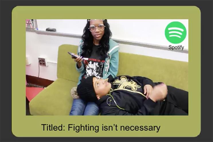 High school students tackle Spotify brief for 4A's competition