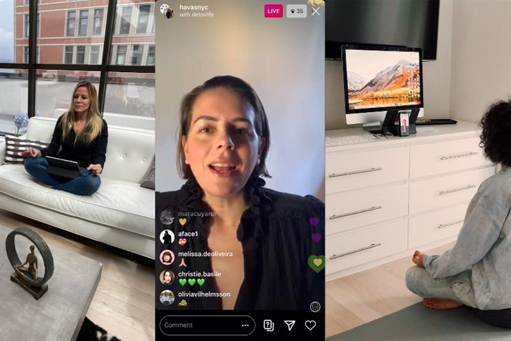 Meditation among rituals Havas offers to masses via live stream to inspire WFH creativity