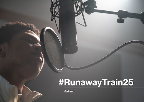 photo of the Runaway Train 25 campaign