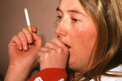The patient's smoking is not grounds to refuse to treat her cough
