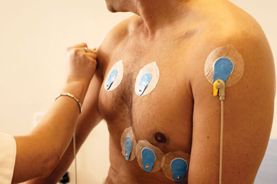 Sports bodies such as UEFA and the International Olympic Committee recommend 12-lead ECG in screening (Photograph: Michael Donne/SPL) 