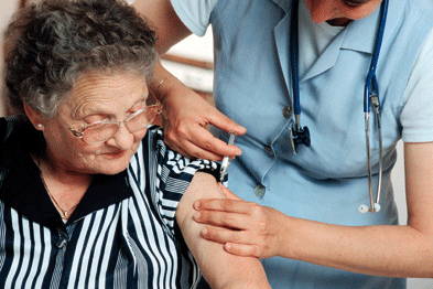 Vaccination schedule for elderly may not include pneumococcal jab (Photograph: SPL)