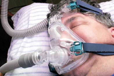 CPAP is considered the gold standard treatment for OSAHS (Photograph: SPL)