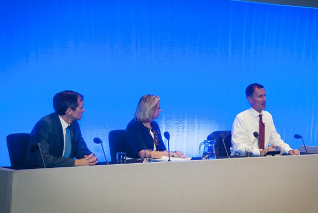 Jeremy Hunt responds to GPs' questions (Photo: Pete Hill)