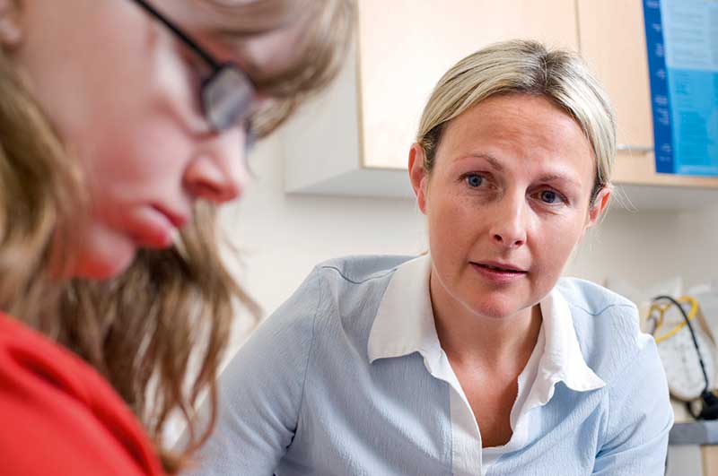 Young patients may find it difficult to talk to healthcare professionals