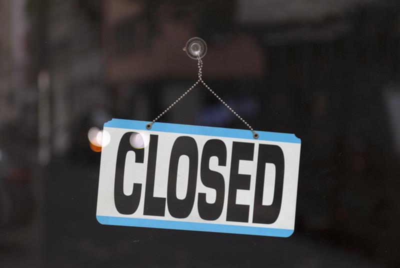 Closed sign