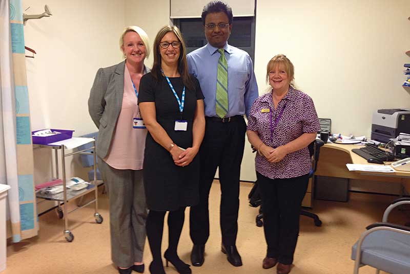 Inovating in Traveller health (l to r): executive practice manager Lisa Ripley, service delivery manager Lesley Ray, GP Dr Vijay Kumar and Gypsy/Traveller community liasion staff member Anita Jackson