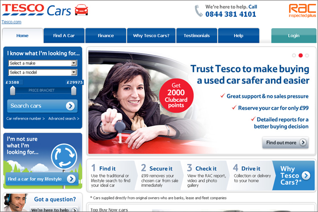 Tesco extends brand into used car business | Campaign US