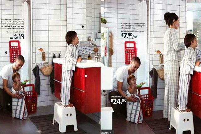 Bungalow Een deel Op de een of andere manier Ikea apologises for deleting women from Saudi catalogue | Campaign US