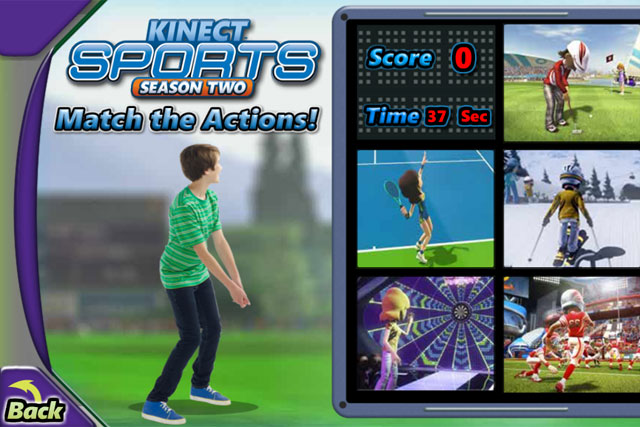 Microsoft XBox 360 Kinect Sports Season Two/Kinect Adventures- 2