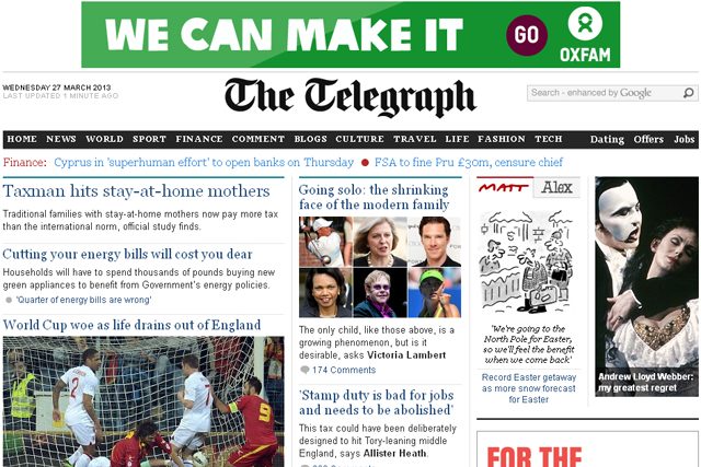 Telegraph: launches paywall