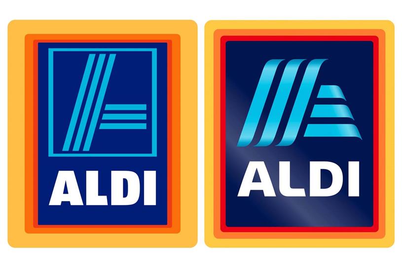 Aldi revamps logo