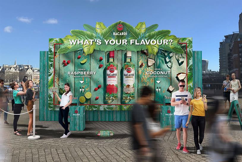 Bacardi: visitors can vote for their favourite serve 