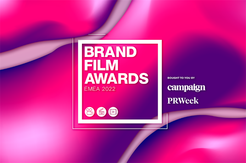 A logo for the Brand Film Awards by Campaign and PRWeek