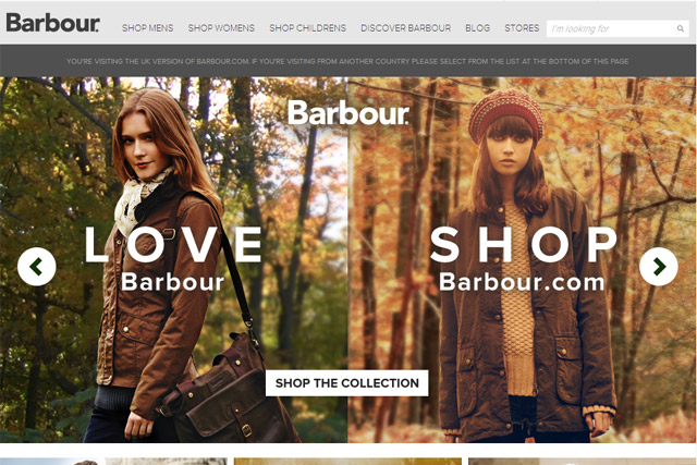 Barbour makes UK ecommerce debut ahead 