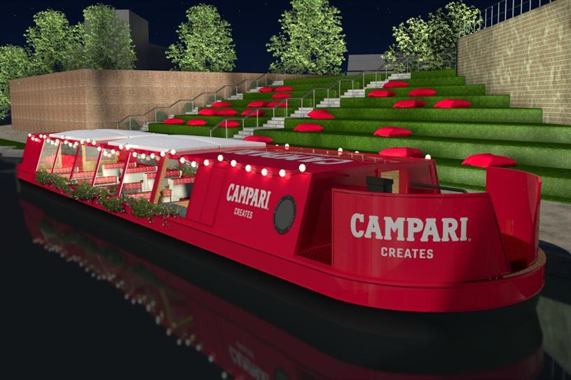 Campari: narrowboat activation