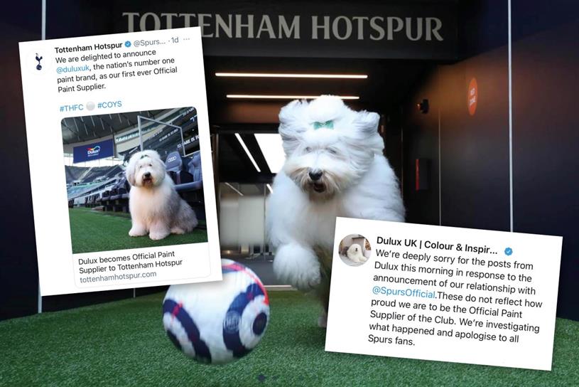 Dulux and Spurs: how it started ... how it 'ended'