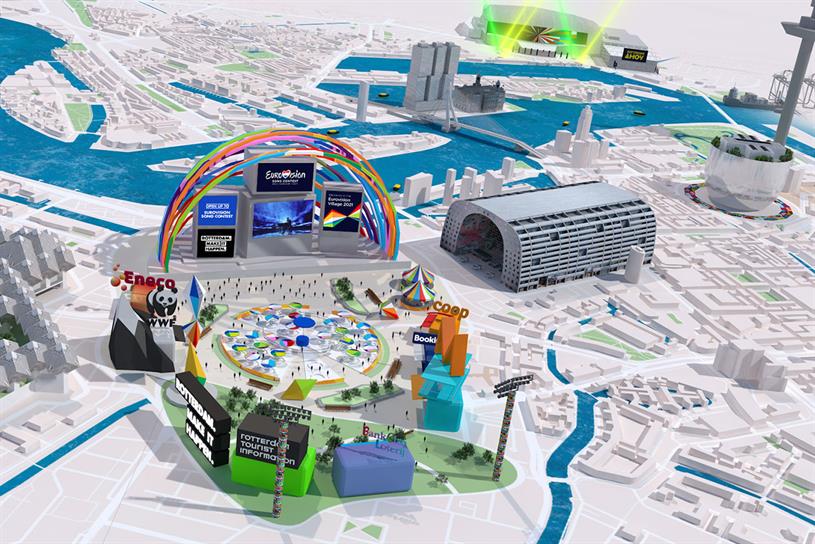 Eurovision: visitors can wander through well-known areas of Rotterdam