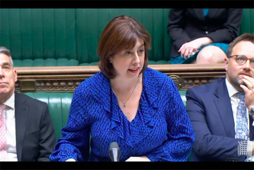 The Shadow Secretary of State for Digital, Culture, Media and Sport (DCMS) Lucy Powell, in the House of Commons