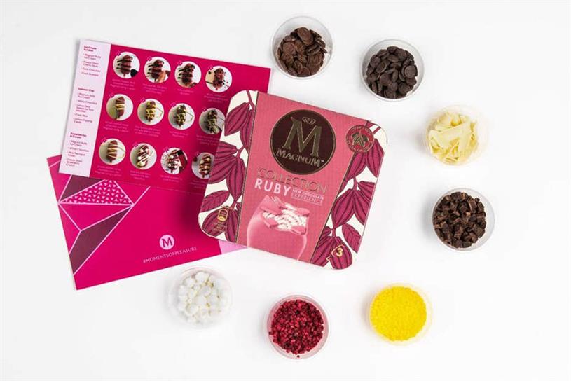 Magnum: toppings can be used to create bespoke treat