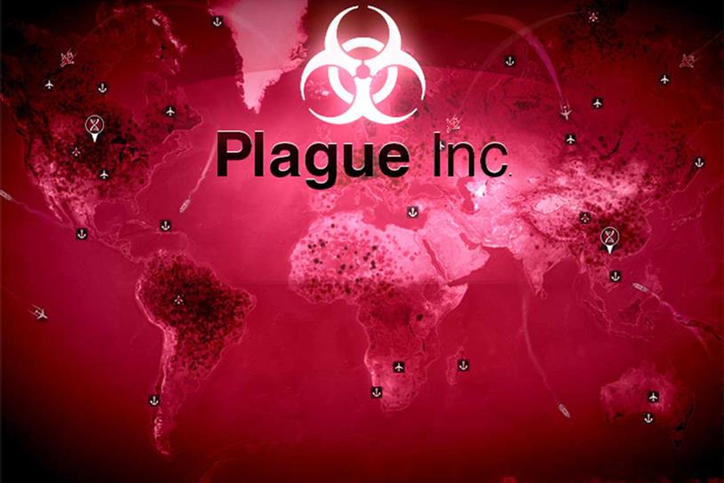 Plague Inc: topped chart in countries including China, UK and US