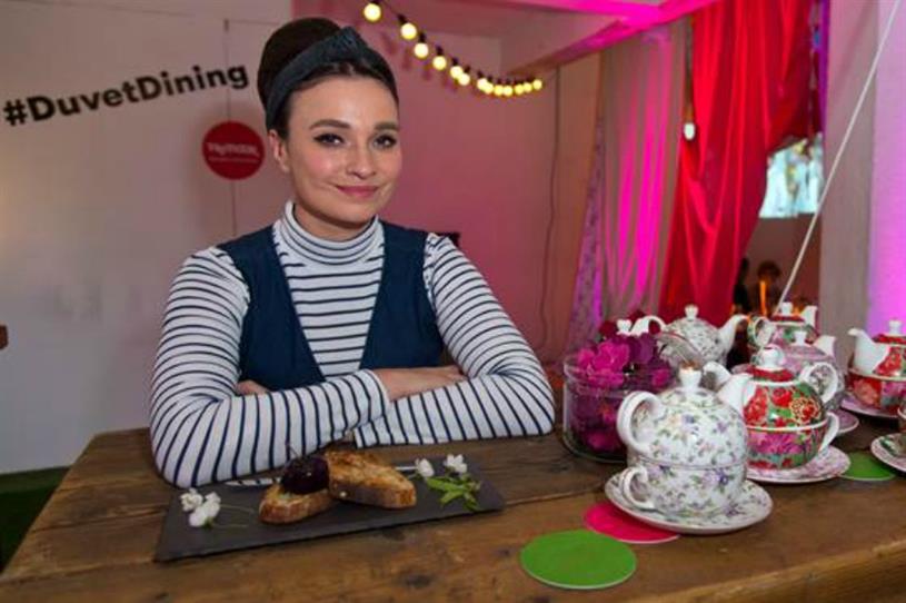 In Pictures Tk Maxx Hosts Duvet Dining Experience