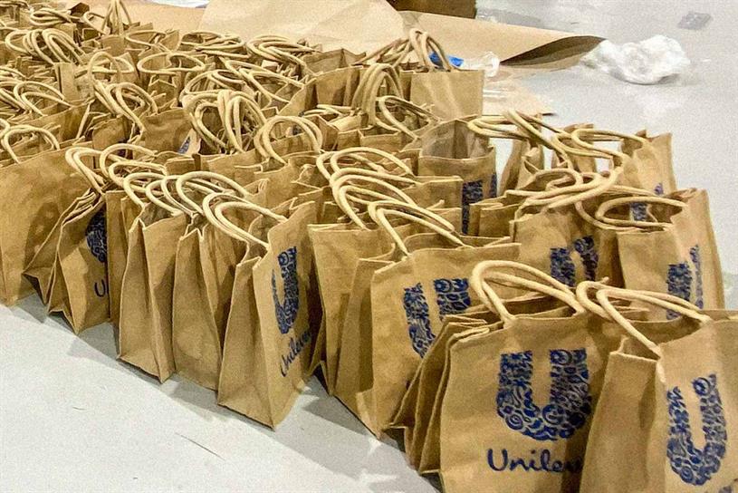 Unilever: packages created for staff at NHS Nightingale