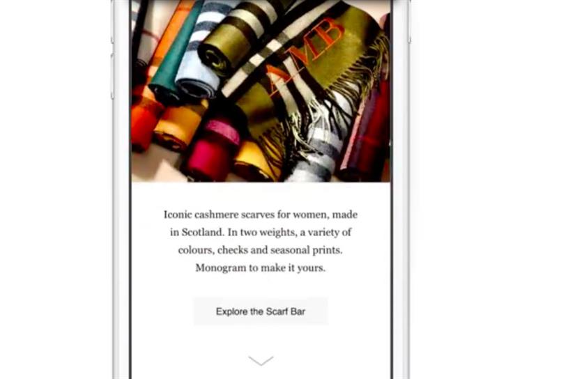 Burberry: it has been testing Canvas