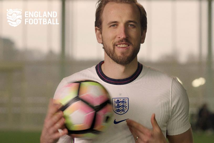 England Football: footballer Harry Kane appears in brand film