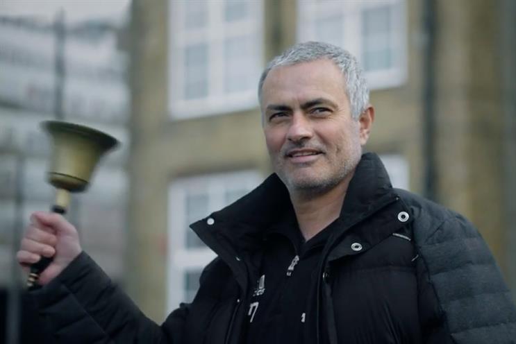 Premier League: former Manchester United manager José Mourinho appeared in ad