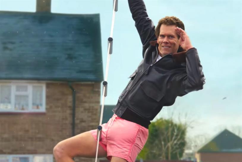 EE: Kevin Bacon and his short shorts take top spot in this week's ad chart