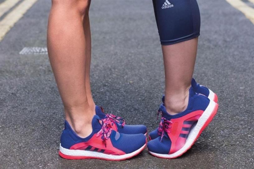Adidas' matching women's trainers ad 
