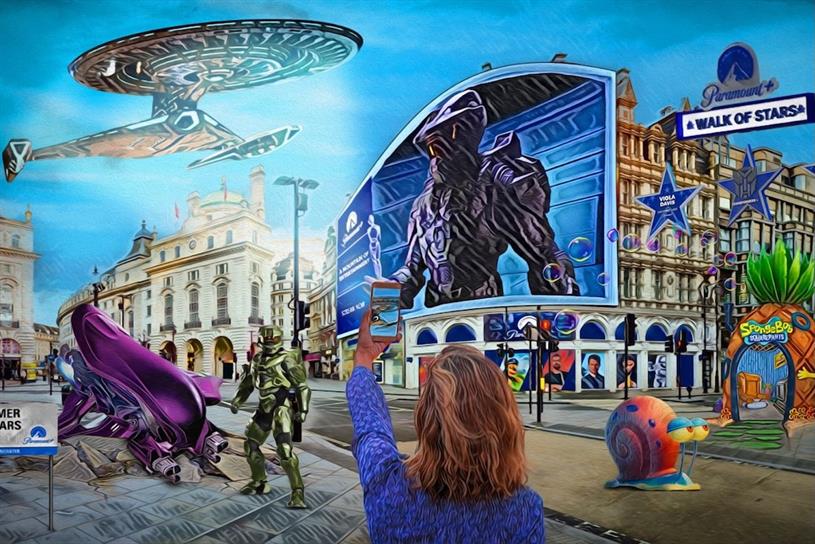 A Paramount+ takeover of Piccadilly Circus