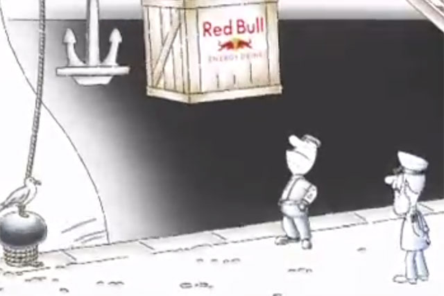 red bull cartoon commercial