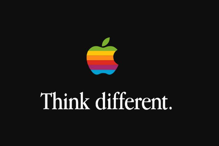 Apple: former slogan was 'Think different'