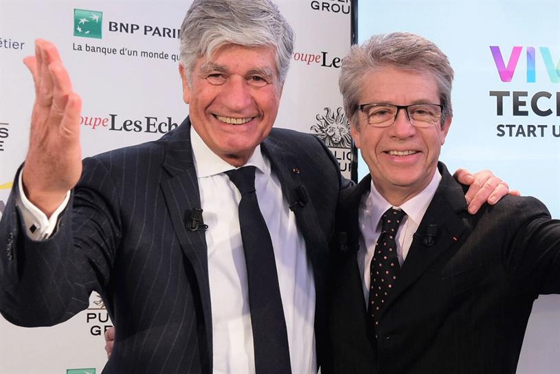 Viva Technology: event launched by Lévy (left) and Groupe Les Echos’ Francis Morel