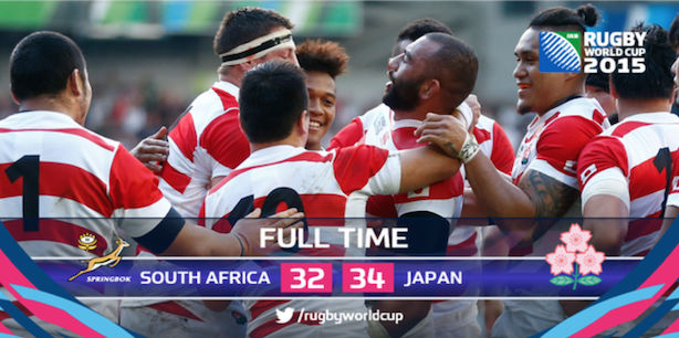 Japan's shock win over South Africa hailed as PR boost for the Rugby World  Cup | PR Week