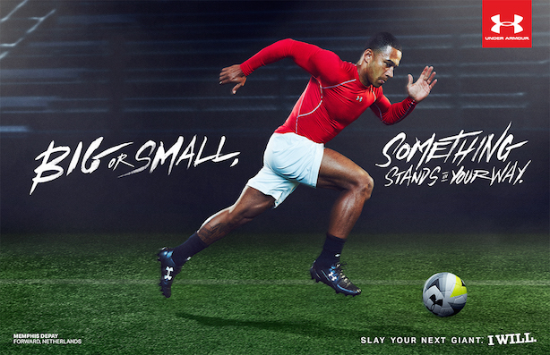 Watch: Under aims to score with 'Slay your giant' football campaign | PR Week