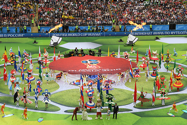 Green stadiums at the 2018 FIFA World Cup