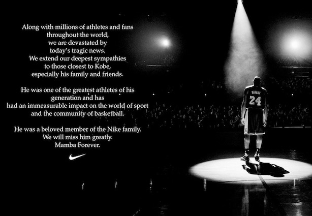 Brands pay tribute to Kobe Bryant | PR Week