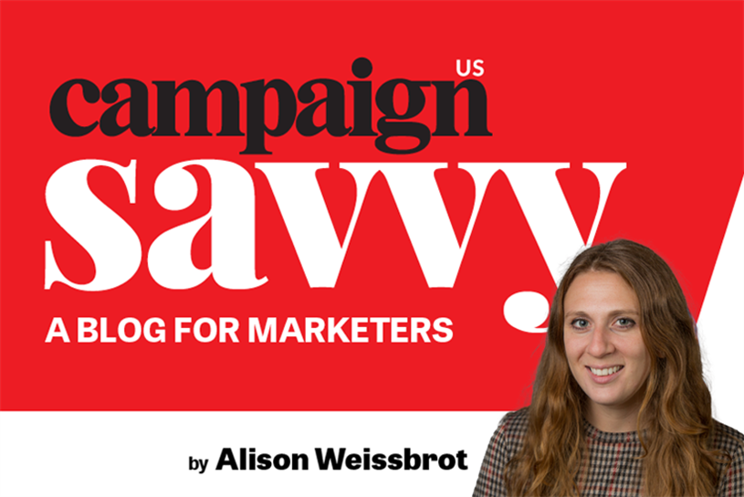 Campaign Savvy wordmark with headshot of Campaign US editor Alison Weissbrott