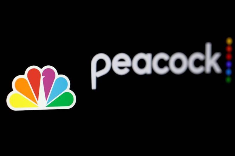 NBC and Peacock streaming service logos