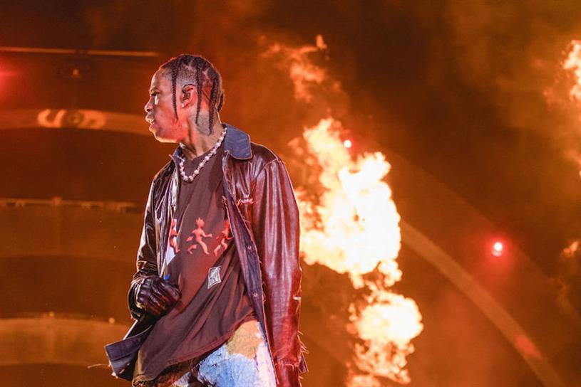 Travis Scott performs onstage during the third annual Astroworld Festival at NRG Park on November 05, 2021 in Houston, Texas. (Credit: Getty Images)