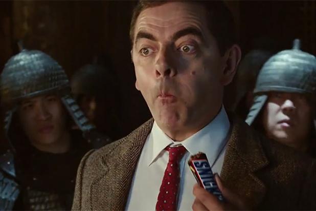  Rowan Atkinson reprises his Mr. Bean character in a martial arts spoof for Snickers.